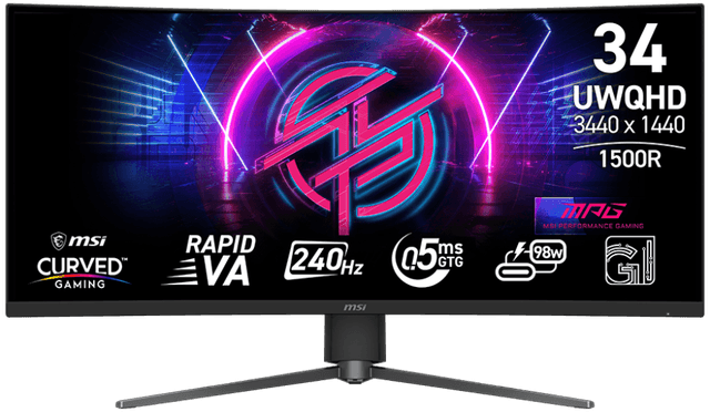 MSI MAG 346CQRF QD 34" UWQHD Curved 165Hz